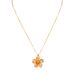 Fashionable Temperament Petal Metal Pleated Flower Pendant Adjustable Women's Necklace Collarbone Chain_ipsvogv.com