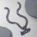 Dark Halloween Flame Letter NOCAP Purple Diamond Pendant Hip Hop Personalized Men's Necklace_ipsvogv.com