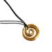 Autumn And Winter Spot INS Gold Plated Titanium Steel Polished Vortex Leather Rope Adjustable Necklace_ipsvogv.com