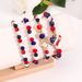 Patriotic Heart Flag Beaded Bracelet Set - Natural Stone Beads, Handcrafted Unisex Jewelry For Men And Women, Perfect For Independence Day Gifts_ipsvogv.com