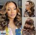 100% Human Hair Wigs 30 Inch Colored Highlight Human Hair Wigs Brazilian Body Wave Lace Front Wigs For Women 13x4 Hd Transparent Loose Wave_ipsvogv.com