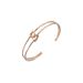 Women's Jewelry K Rose Gold Plated C Shaped Bracelet Stainless Steel Female Style Temperament Double Knot Bracelet_ipsvogv.com