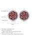 Temperament Natural Gemstone Earrings Light Luxury Inlaid Ruby S925 Sterling Silver Silver Crystal Earrings Earrings_ipsvogv.com