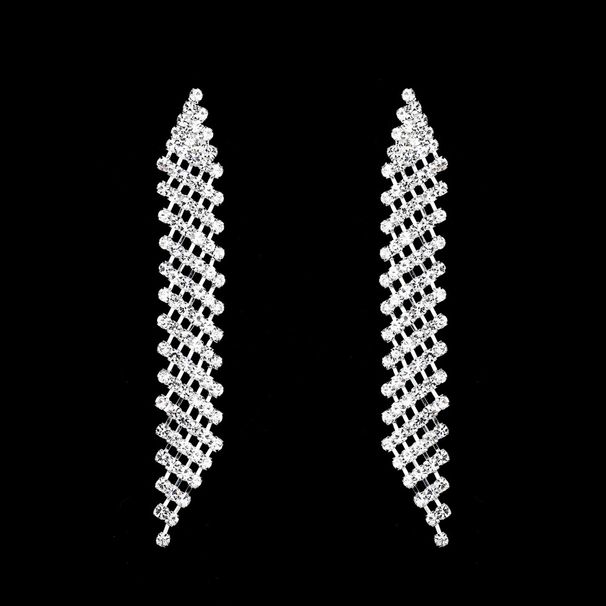 Unisex New Small Jewelry Popular Dazzling Claw Chain Diamond Earrings Earrings Earrings_ipsvogv.com