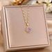 the Same Type Of Online Celebrity, Luck Turns, Titanium Steel Necklace, Female Rotatable Pendant, Flash Diamond,_ipsvogv.com