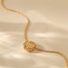 Copper plated K real gold fan shaped zircon light luxury style clavicle chain can be stacked and worn with shell design fashionable love necklace_ipsvogv.com