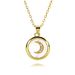 New Oil Drop Enamel Moon Pendant Female Niche Design Cold Trend Cool Couple Necklace Female_ipsvogv.com