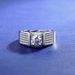 Silver Diamond Jewelry Fashion Moissanite Men's Ring Sterling Silver Starry Sky Wide Diamond Ring_ipsvogv.com