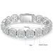 Men's Jewelry Set Fashion Cuban Bracelet Rock Sugar Chain Zircon Tennis Bracelet Flip Cover Men's Hand Jewelry Trend_ipsvogv.com