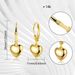 Unisex Brass Real Gold Electroplating Hot Sales Fashion Glossy Love Heart Pendant Cute Ladies Earrings_ipsvogv.com