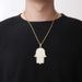 Men's Jewelry High Quality Dadima's Hand Necklace Pendant Micro Inlaid Zircon Hip Hop Fashion Personality Necklace Jewelry_ipsvogv.com