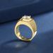2-carat Group Full Diamond Business Men's Ring, Niche Design, Temperament, Versatile Fashion Ring_ipsvogv.com