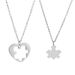 Korean simple ins style couple love building blocks stitching necklace creative stitching two in one hip hop pendant_ipsvogv.com