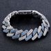 Hip Hop Necklace Men's Blue And White Zircon 20MM Box Buckle Miami Heavy Cuban Chain Hip Hop Men's Necklace_ipsvogv.com