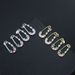 Unisex new paper clip temperament earrings personality color ladder square zircon ladies earrings_ipsvogv.com