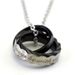 Men's Jewelry Niche Design Ripple Double Ring Double Circle Titanium Steel Couple Necklace Stainless Steel Pendant_ipsvogv.com