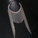 Hot selling long tassel hair chain female simple bride wedding fashion diamond headdress_ipsvogv.com