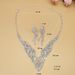 New Jewelry Style Wedding Dress Bride Hollow Full Diamond Women's Necklace And Earrings Two-Piece Set_ipsvogv.com