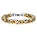 Trendy Korean Style Hip-Hop Punk Personality Titanium Men's Thick Bracelet Popular Fashion Jewelry Boutique Stainless_ipsvogv.com