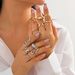 Jewelry Baroque Inlaid Pearl Geometric Irregular Alloy Ring Set_ipsvogv.com