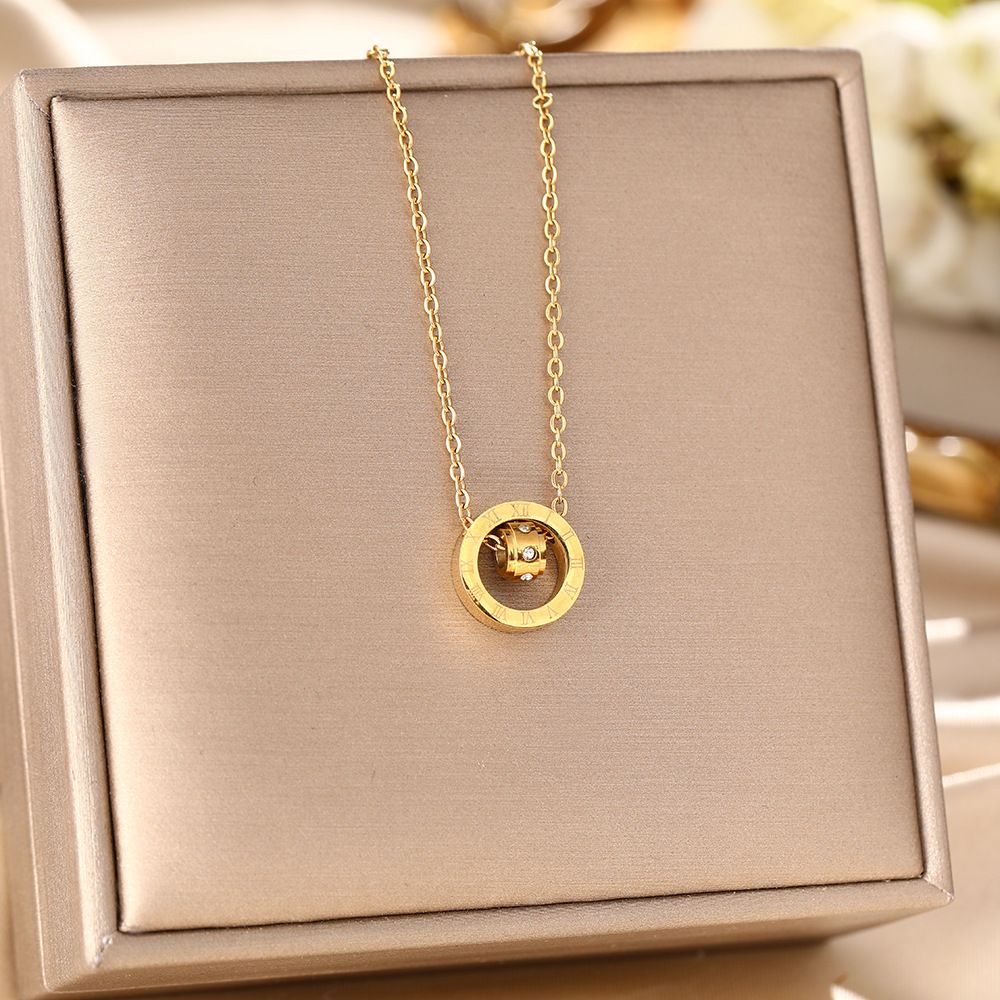 Hot Selling, Trendy Instagram Style, Fashionable Necklace For Women, High-end With Diamond Transport Beads, Titanium_ipsvogv.com