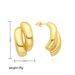 Women’s Jewelry Set Fashion Copper Plated Real Gold Metal Style Irregular Geometric Earrings Niche Design Light Luxury Earrings Jewelry For Women_ipsvogv.com