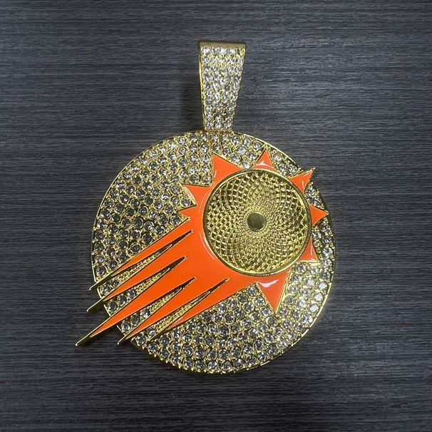 Alloy Full Diamond Jewelry Cute Enamel DIY Hip Hop Color Retention Necklace Pendant Accessories For Women_ipsvogv.com
