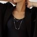 Golden Double-layer Pearl Sweater Chain, Grand, High-end, Light Luxury, Titanium Steel Layered Long Necklace, Popular In_ipsvogv.com