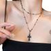 Cross Long Necklace For Women, Light Luxury, Niche High-end, Sweet And Cool, Spicy Girl Style, Collarbone Chain,_ipsvogv.com