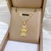 Fashion Cartoon Cute Crown Bear Pendant Necklaces for Friends Kids Stainless Steel Jewelry Accessories Gifts for Love_ipsvogv.com
