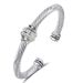 Bangles Fashion Bracelet Titanium Steel Wire Twisted Rope Diamond Versatile Jewelry_ipsvogv.com