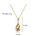 Rotatig 【 】 Water Drop Light Luxury Charm Gorgeous Full Diamod Necklace Wome's Versatile Clavicle Titaium Steel 【 】_ipsvogv.com