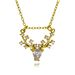 Micro Inlaid Deer Head Necklace For Girls Light Luxury Niche Design High End New Clavicle Chain Strong Chain Summer Gift_ipsvogv.com