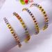 High grade mixed color bracelet transfer bead bracelet adjustable fashion jewelry smooth knife pattern beads_ipsvogv.com