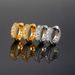 Unisex hot selling hip hop personality earrings for men and women micro inlaid zircon gold plated round ear buckles hot selling temperament earrings_ipsvogv.com