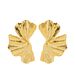 Gold-Plated Exaggerated Metal Style Ginkgo Leaf Fashion Women's Earrings_ipsvogv.com