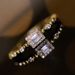 Cao Shi Delicate Women's Square Geometric Zircon Ring, Popular Jewelry For Daily Wear_ipsvogv.com