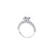 Sterling Silver Special Shaped Ring For Women, Classic And Fashionable Princess Square Asscher Diamond Ring, Ring Setting_ipsvogv.com