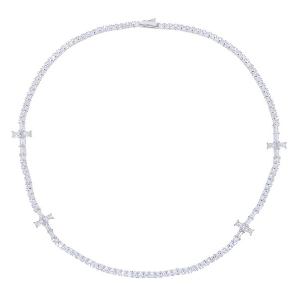 Men's Jewelry Tennis Chain Necklace Pendant Jewelry Full Diamond Cuban Chain Chain_ipsvogv.com