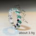 Cao Shi's Light Luxury Women's Geometric Zircon Noblewoman Ring, Fashionable Temperament, Banquet Matching Style_ipsvogv.com