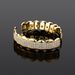 Men And Women's Jewelry 8-Tooth Full Zirconia Side Smooth Hip Hop Teeth Grillz For Rappers And Music Lovers - Gold And Silver Options_ipsvogv.com