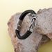 Men's Jewelry Simple Two Color Leather Men's Bracelet Stainless Steel Magnet Buckle Trend Bracelet Creative Accessories_ipsvogv.com