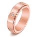 Women's Jewelry Titanium Steel Simple Ladies Rotatable Four Leaf Clover Ring Ins Small Fragrance Style Gold Jewelry_ipsvogv.com