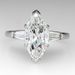 Cao Shi's New Women's Banquet Set With Horse Eye Zircon Creative Simulation Diamond Ring, Engagement Ring_ipsvogv.com