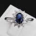 Fashion wedding jewelry Popular red zircon rose gold plated women's ring_ipsvogv.com