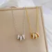 Necklaces Stainless Steel Cubic Zircon Geometric Small Waist Round Pendant Elegant Womens Party Sexy Clavicle Necklace_ipsvogv.com