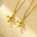 New Classic Cross Natural Stone Clavicle Necklace Women's Personalized Fashion Accessories_ipsvogv.com
