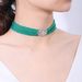 Personalized Choker Natural Ruby Lapis Lazuli Green Agate Sapphire S925 Sterling Silver Beaded Necklace_ipsvogv.com