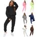 fashion suits for women long-sleeved loose round neck sweatshirt casual sports trousers_ipsvogv.com