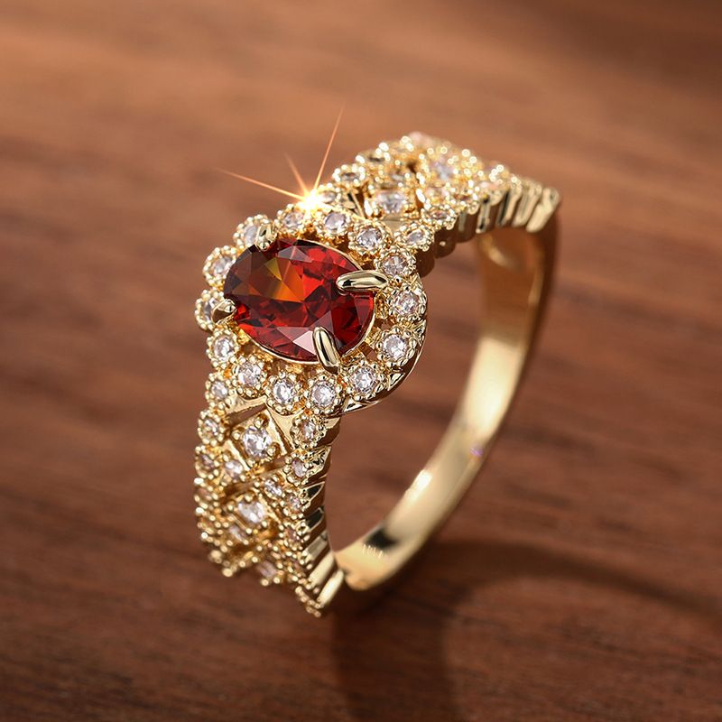 Cao Shi European Han Light Luxury Personalized Women's Inlaid Zircon Fashion Single Ring Art Exotic Jewelry_ipsvogv.com
